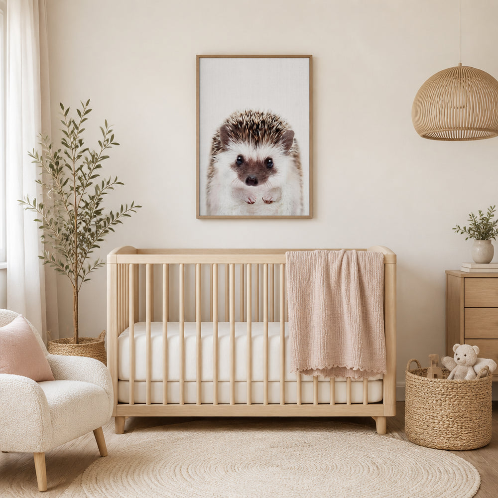 Room mockup featuring Cute Little Hedgehog Photo Print
