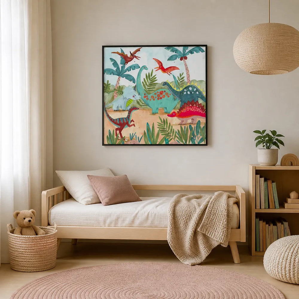 Room mockup featuring Dinosaurus Art Print