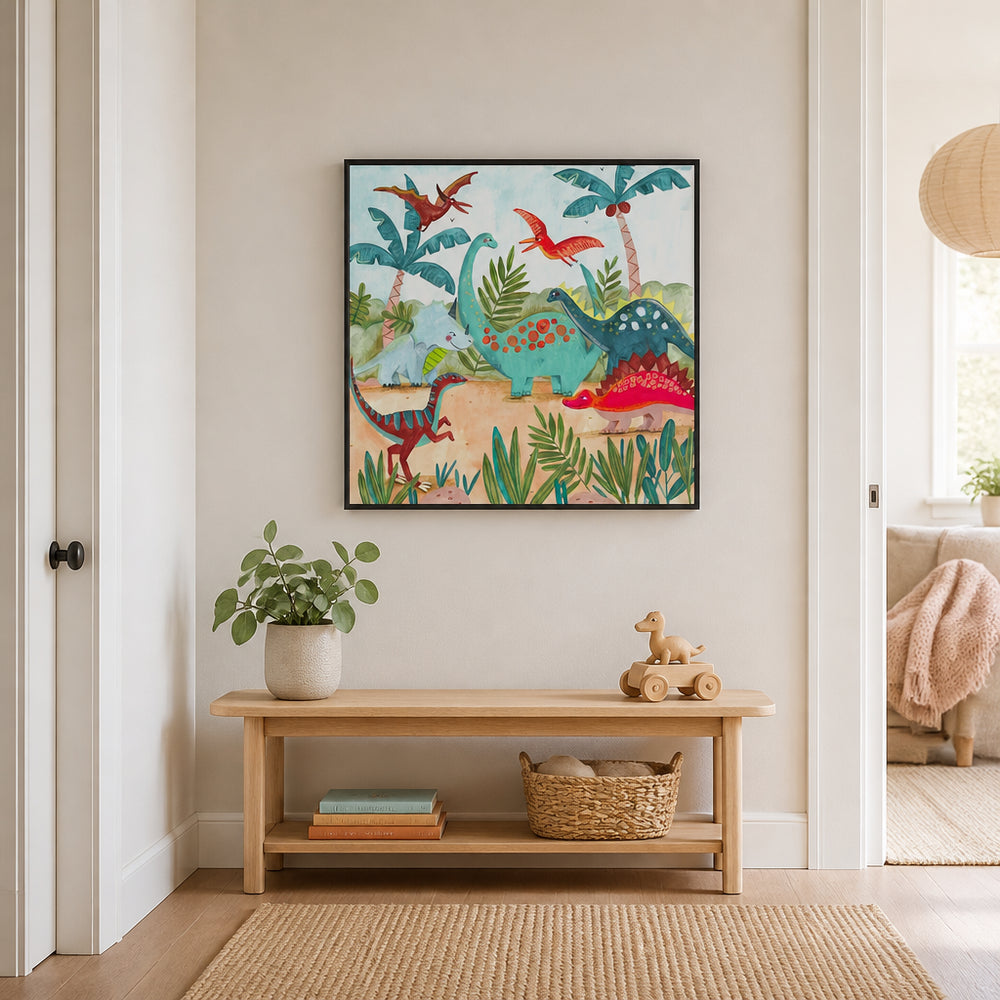 Room mockup featuring Dinosaurus Art Print
