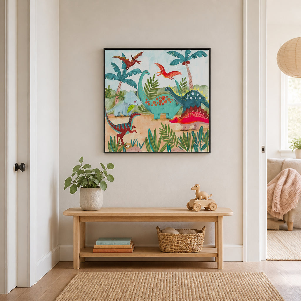 Room mockup featuring Dinosaurus Art Print
