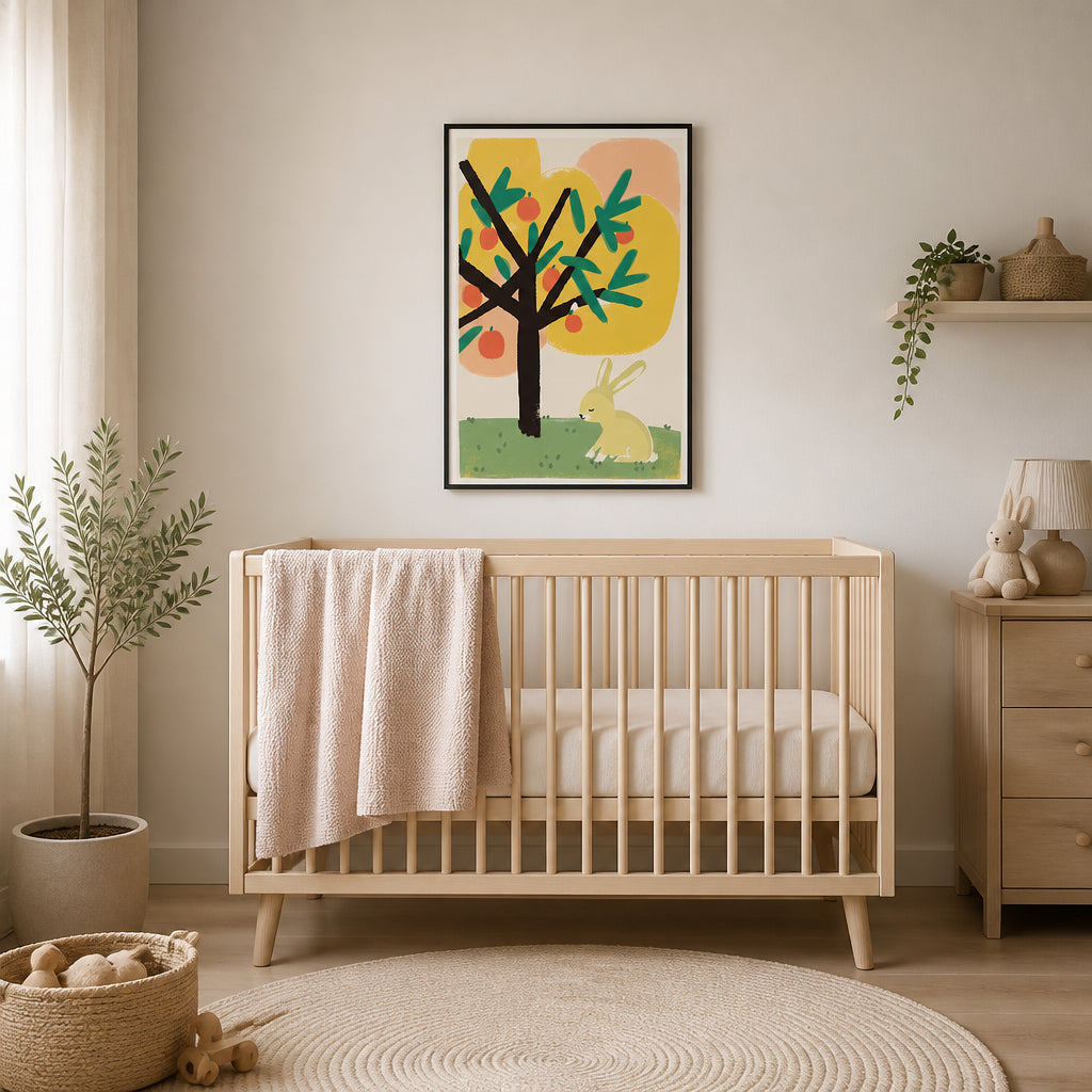 Room mockup featuring Dreaming Under Tree Art Print
