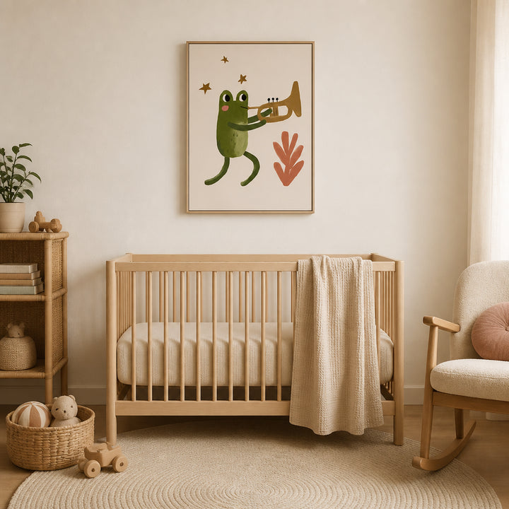Room mockup featuring Frogandtrumpet Art Print