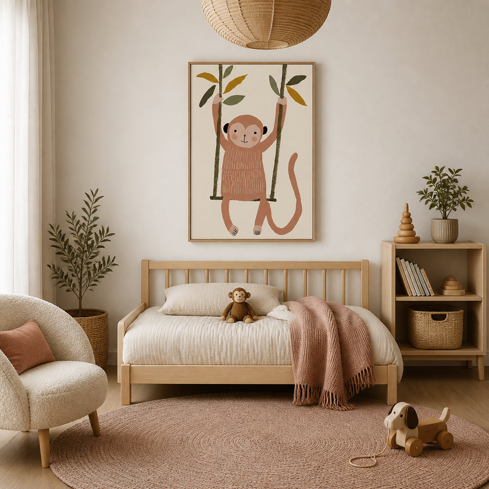Room mockup featuring Swingingmonkey Art Print