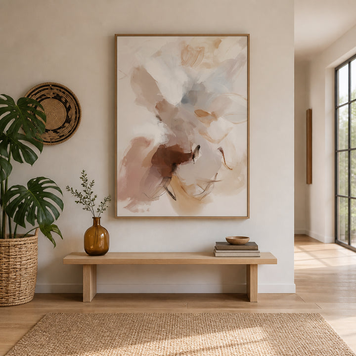 Room mockup featuring Ethereal Abstract Movement Art Print