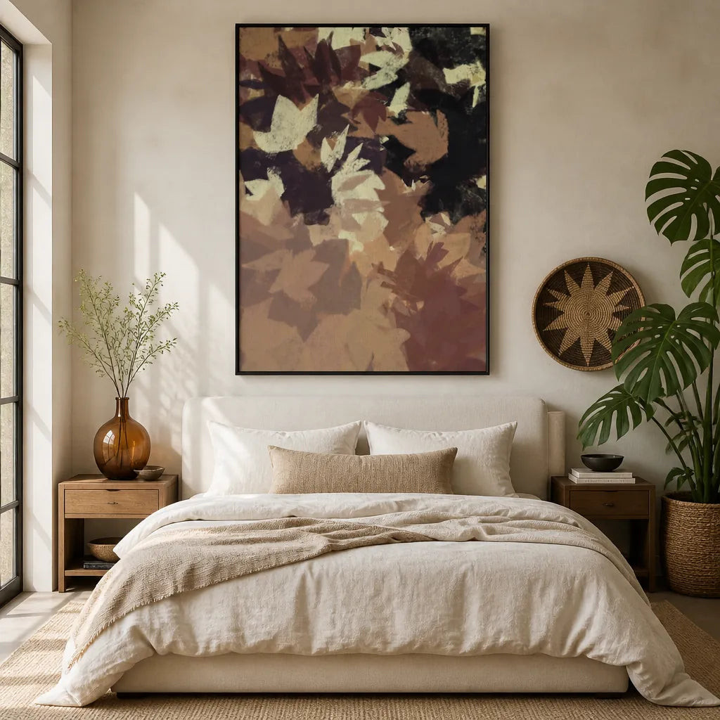 Room mockup featuring Muted Fall Foliage Art Print