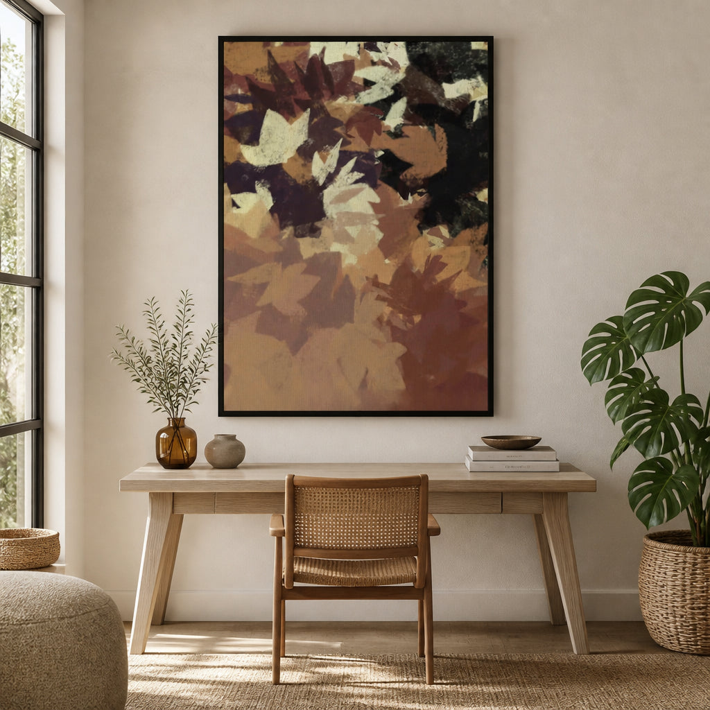 Room mockup featuring Muted Fall Foliage Art Print