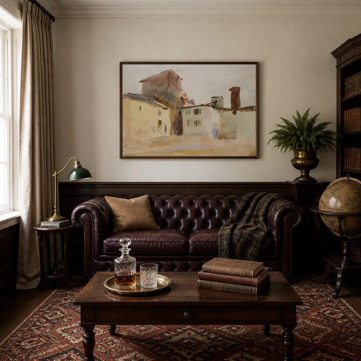 Room mockup featuring Borgo San Lorenzo by Sargent Art Print