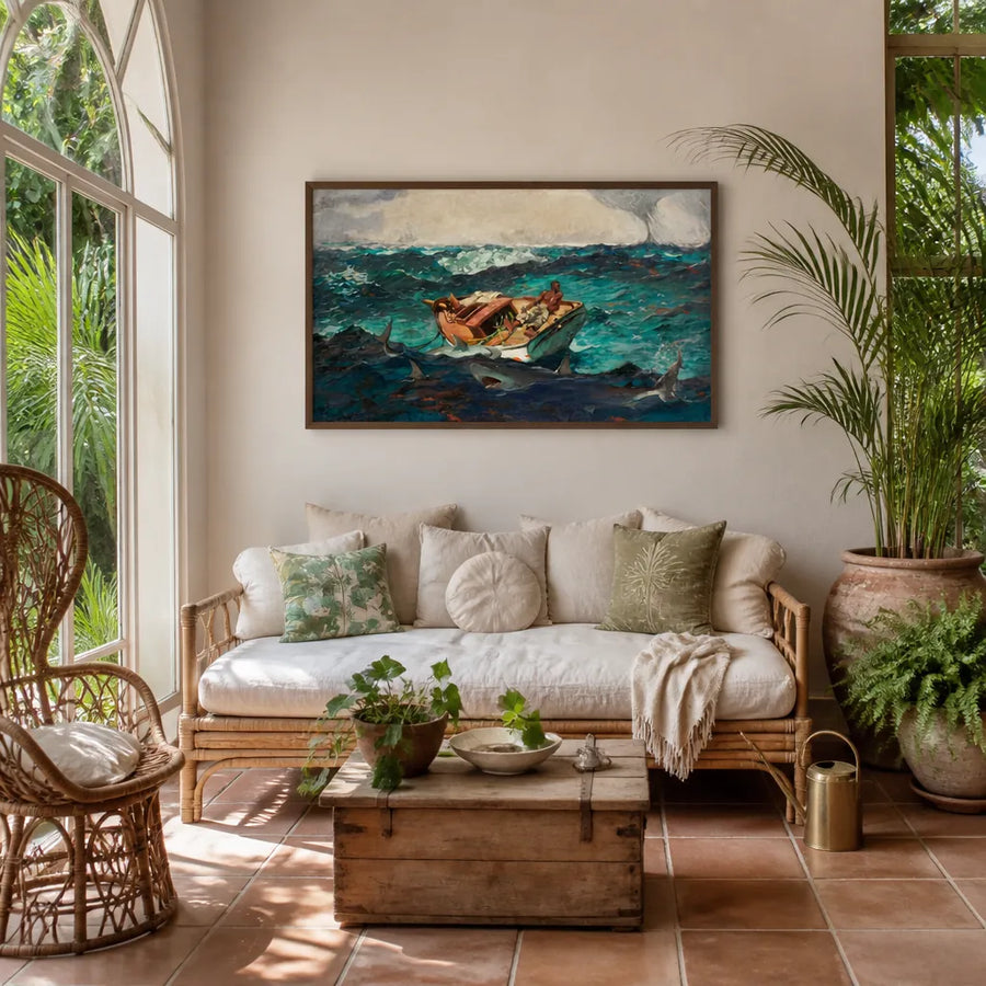 The Gulf Stream by Winslow Homer Art Print in a room setting