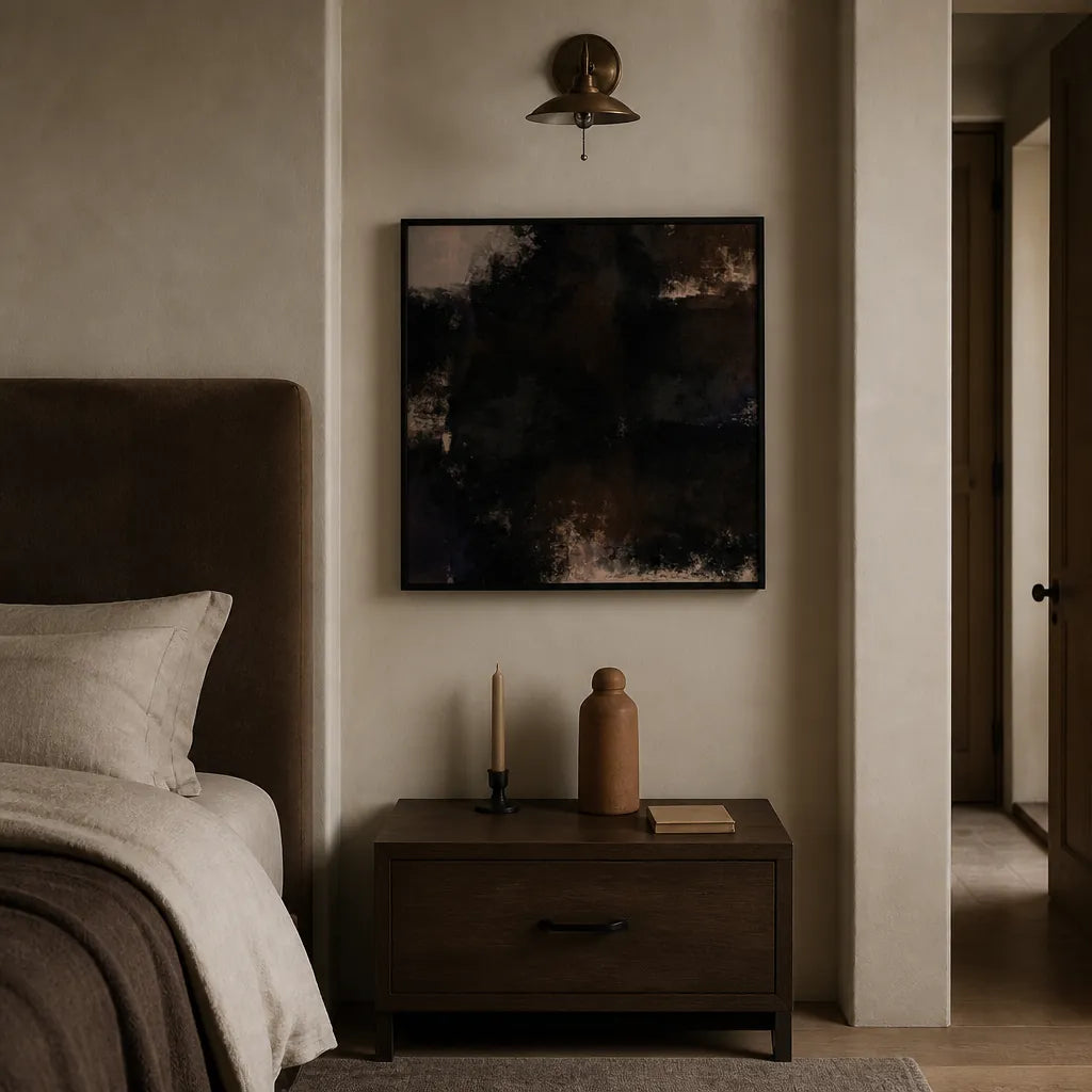 Room mockup featuring Deep Grunge Abstraction Art Print