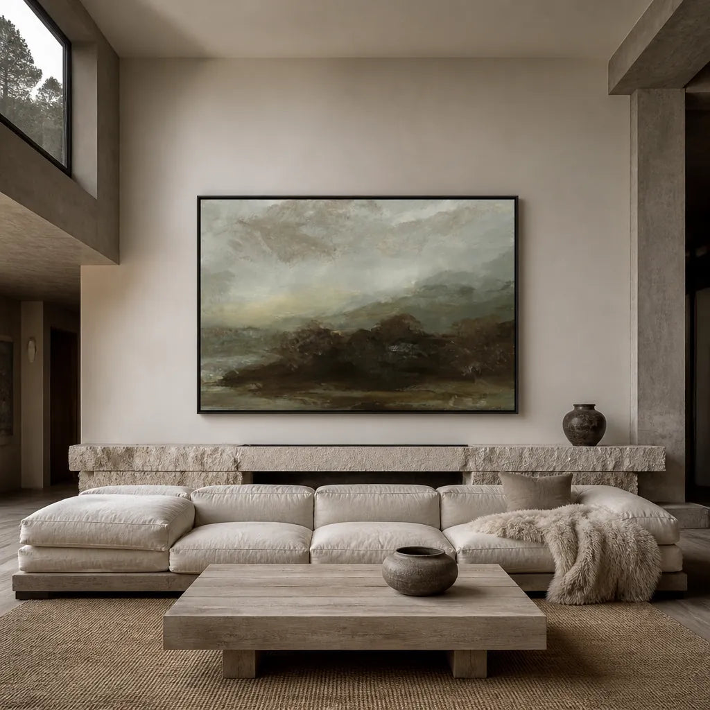 Room mockup featuring Ash Wood Art Print