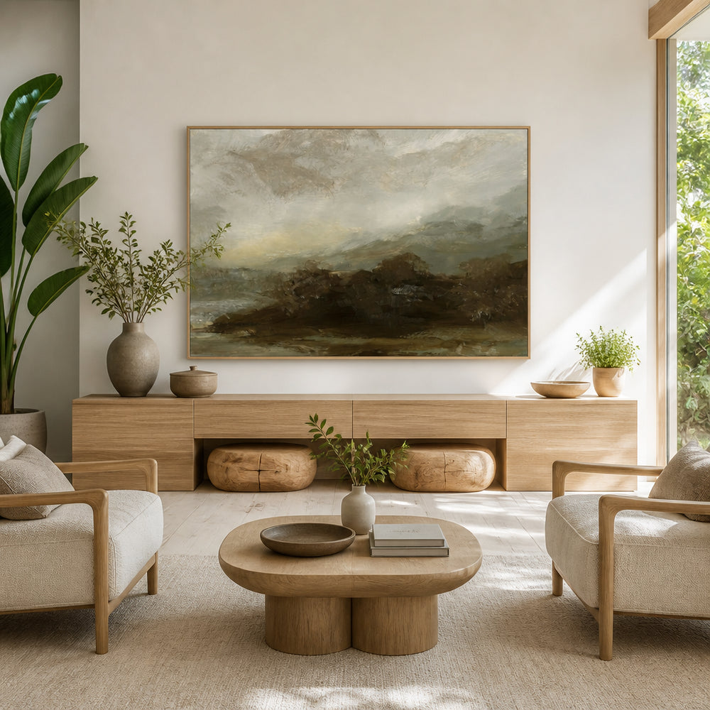 Room mockup featuring Ash Wood Art Print