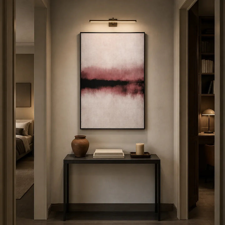 Room mockup featuring Dark Blush Ombre Art Print