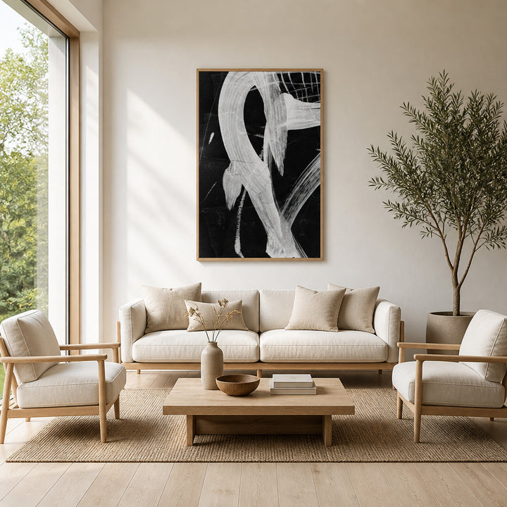 Room mockup featuring Sinking Art Print