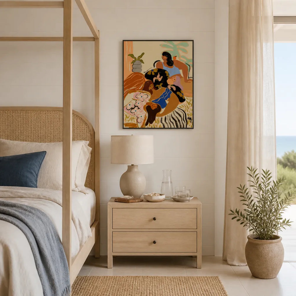 Room mockup featuring Cozywozy Art Print
