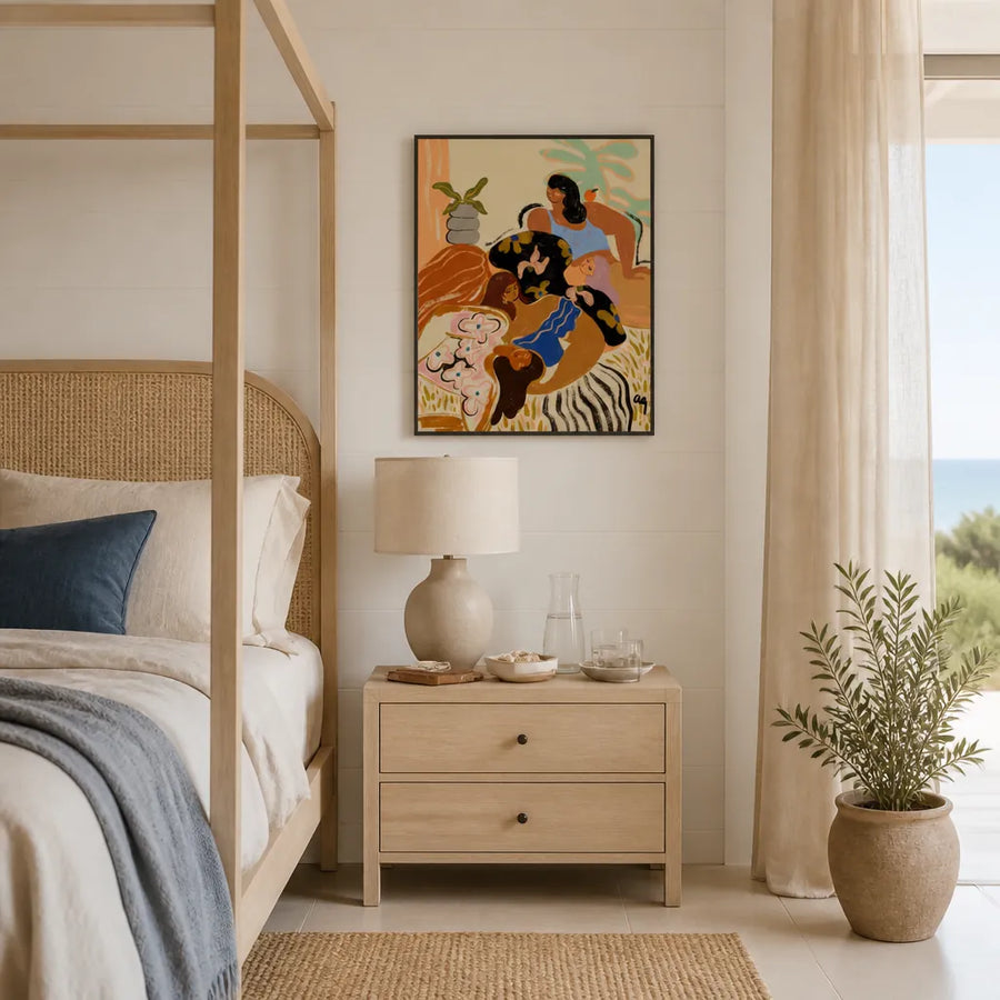 Cozywozy Art Print in a room setting