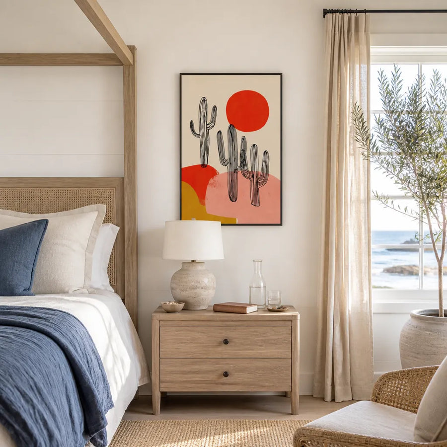 Desertsunno03 Art Print in a room setting