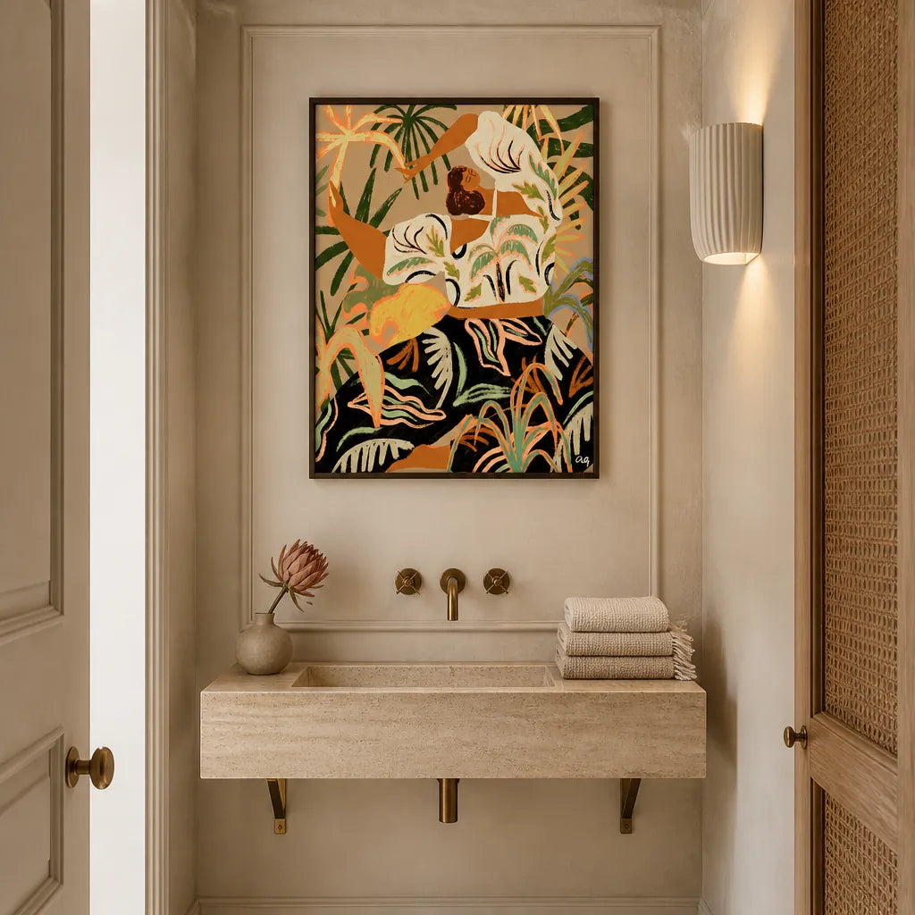Room mockup featuring Nature Embrace Art Print