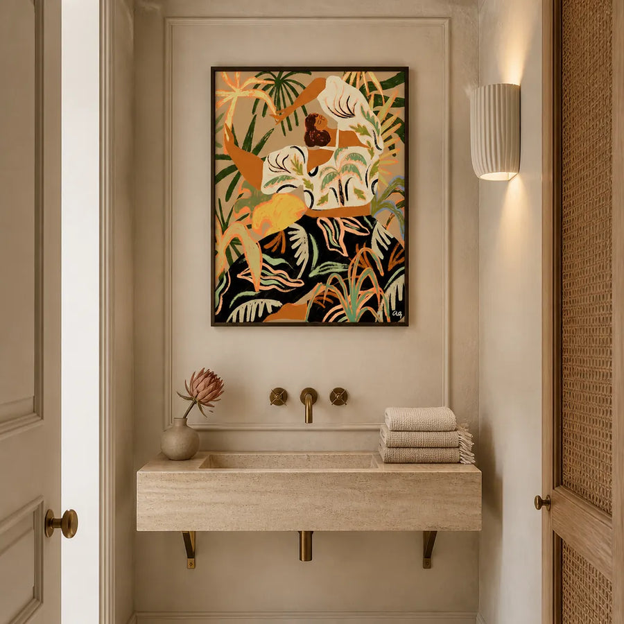 Nature Embrace Art Print in a room setting