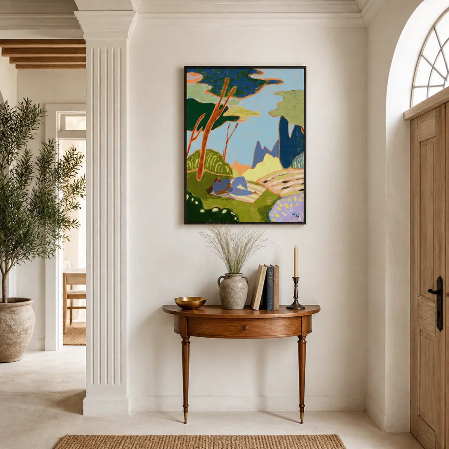 Respire Art Print in a room setting