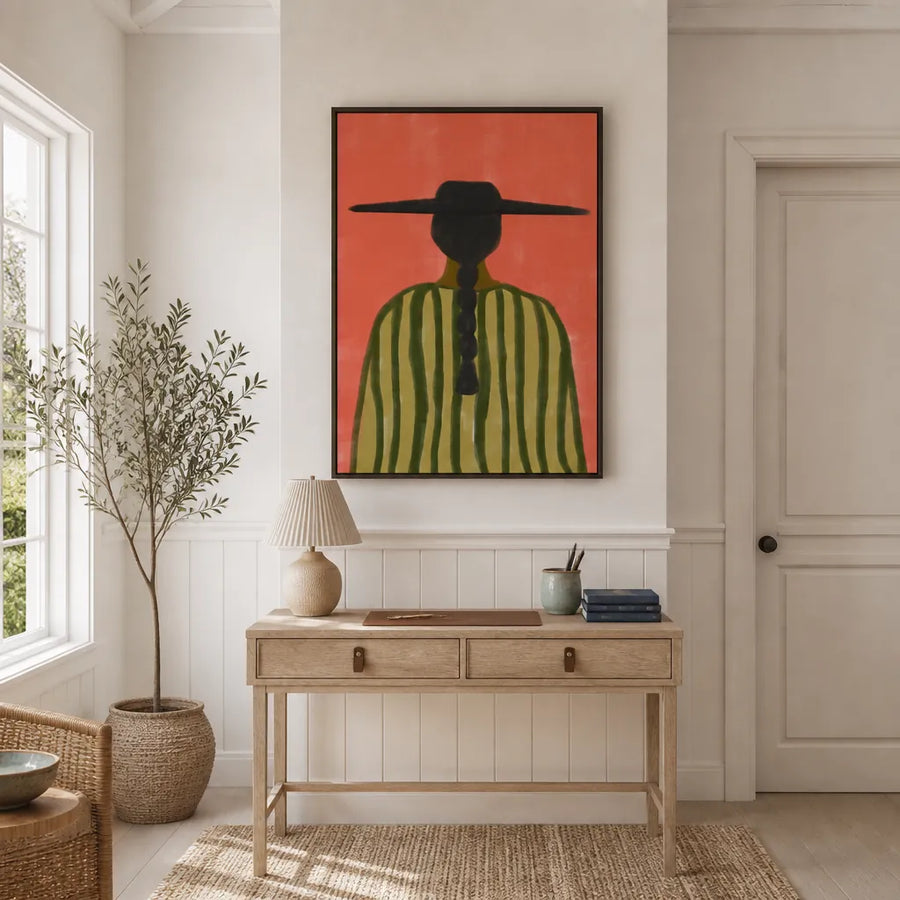 Southwester Woman No.2 Art Print in a room setting