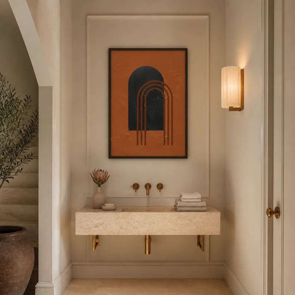 Room mockup featuring Terracottalineno17 Art Print