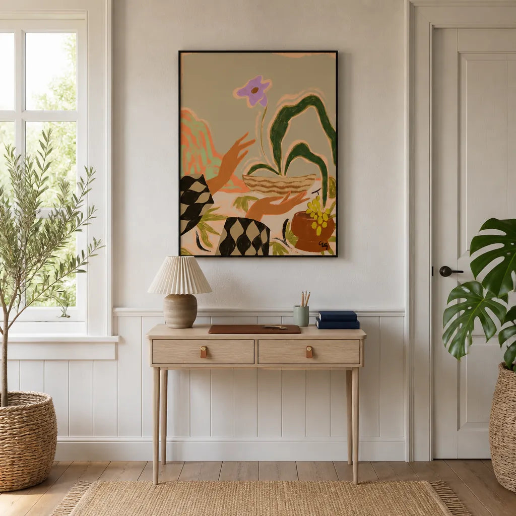 Room mockup featuring The Power Of One Art Print