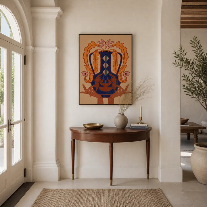 Room mockup featuring Vessel Collection  Blossom Art Print