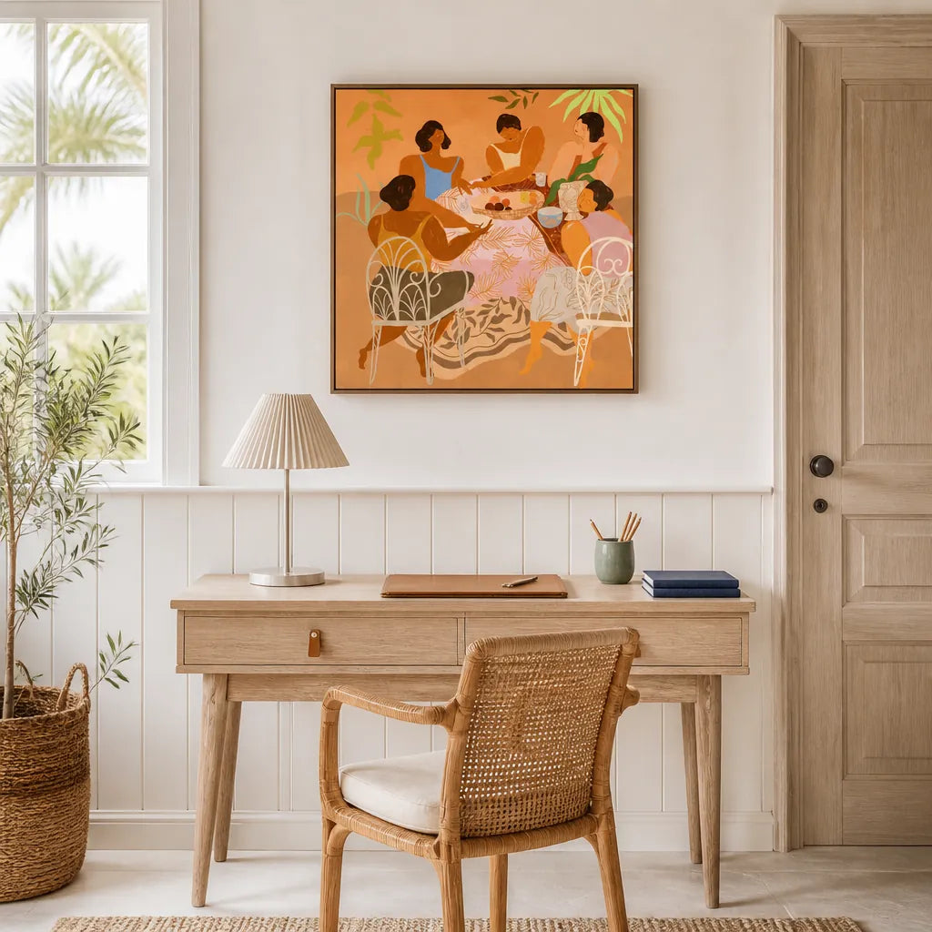 Room mockup featuring We Meet Again Art Print