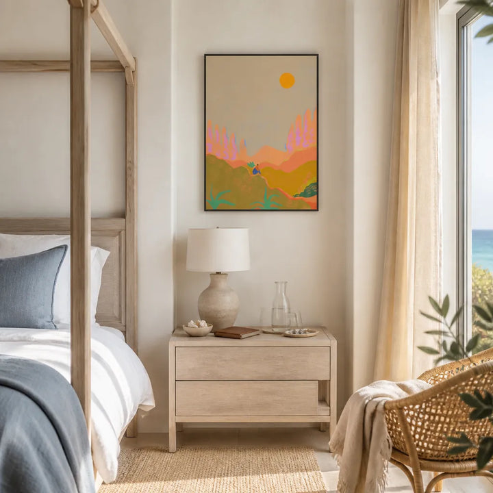 Room mockup featuring Wide Open Spaces Art Print