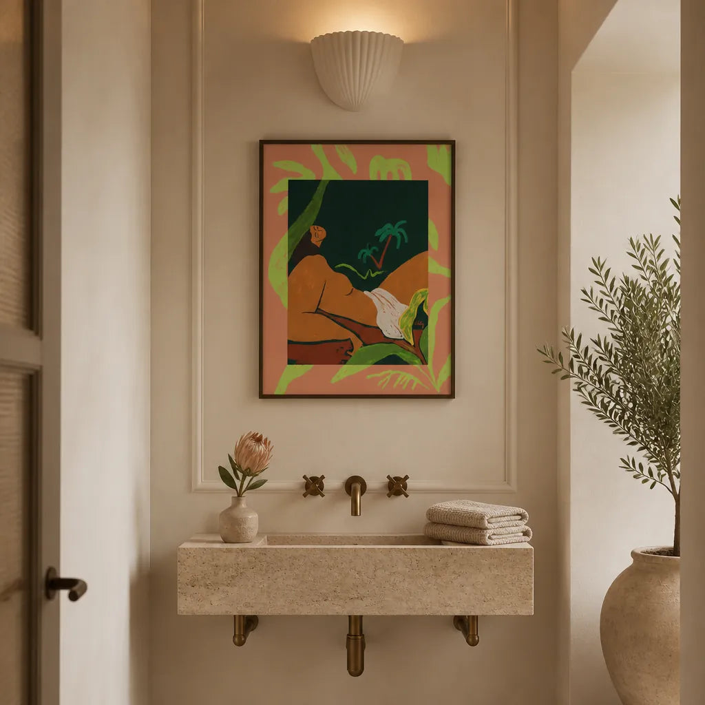 Room mockup featuring Window Art Print