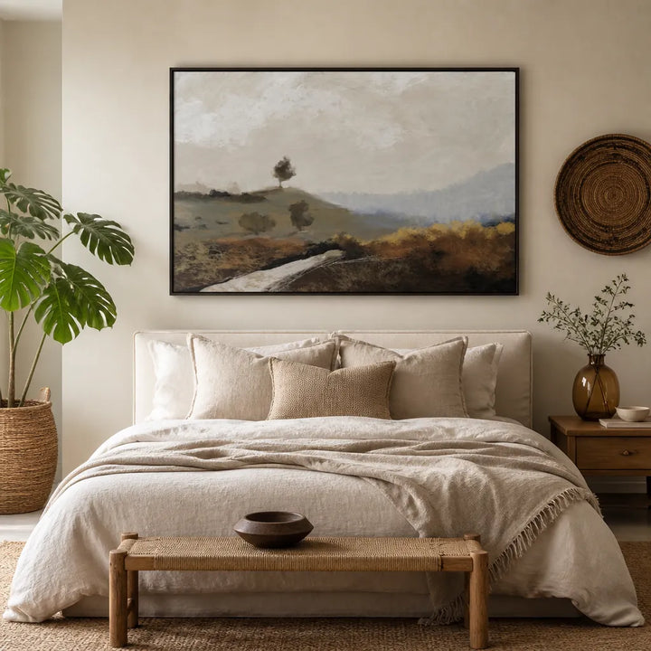 Room mockup featuring La Collina Art Print