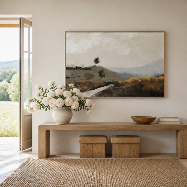 Room mockup featuring La Collina Art Print