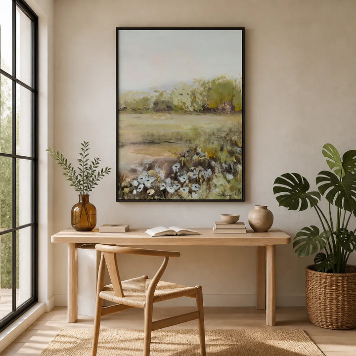 Room mockup featuring Still Air Art Print