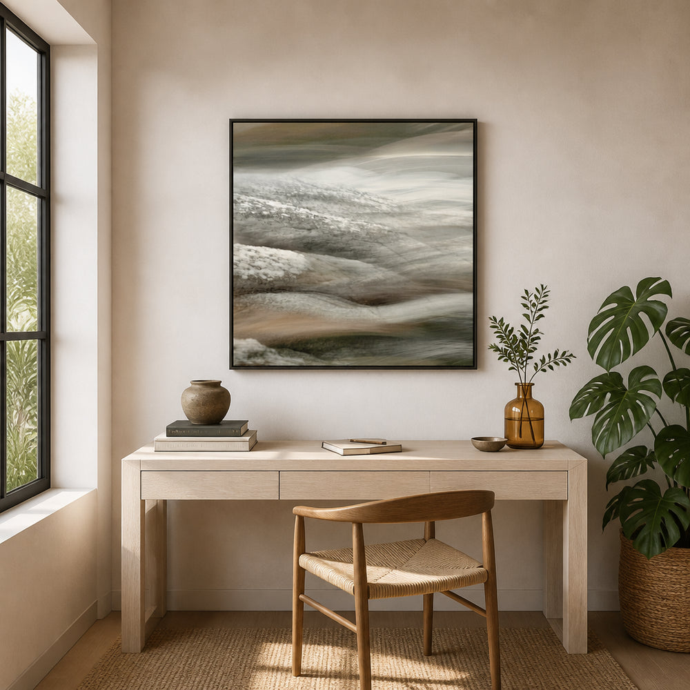 Room mockup featuring Dynamic Water Flow Art Print