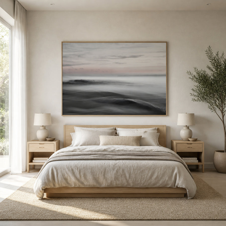 Misty Ocean Serenity Photo Print in a room setting