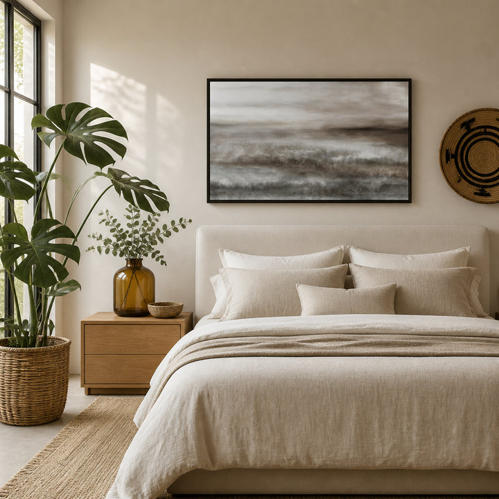 Room mockup featuring Windswept Waves Art Print