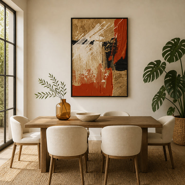 Room mockup featuring Cover of Fire-1 Art Print