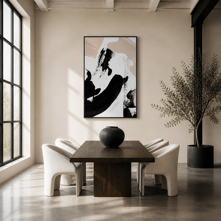 Room mockup featuring Monochrome Dance Art Print
