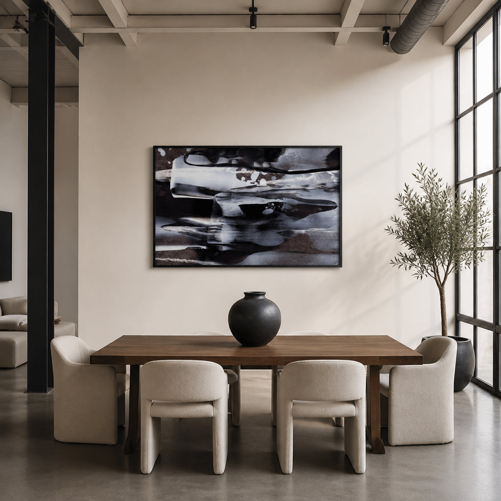 Room mockup featuring Mystic Flow Shapes Art Print