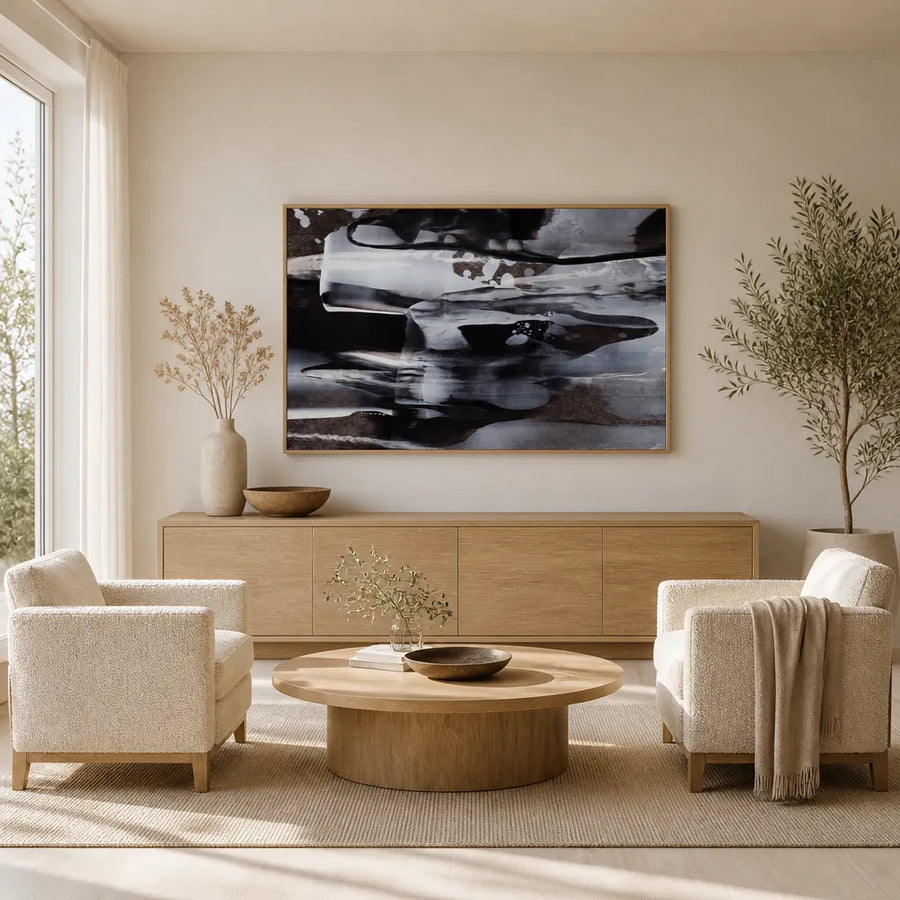 Mystic Flow Shapes Art Print in a room setting
