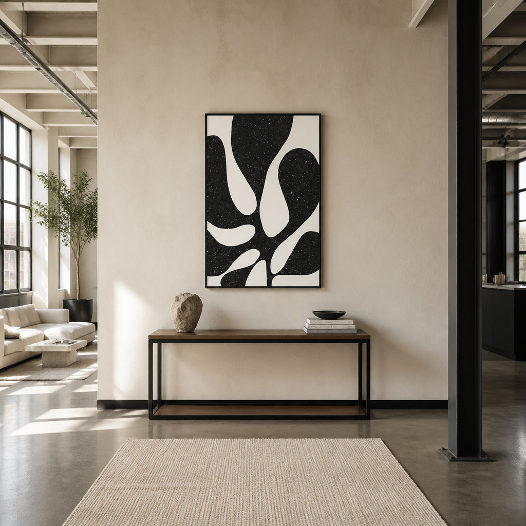 Room mockup featuring Organic Silhouette Art Print