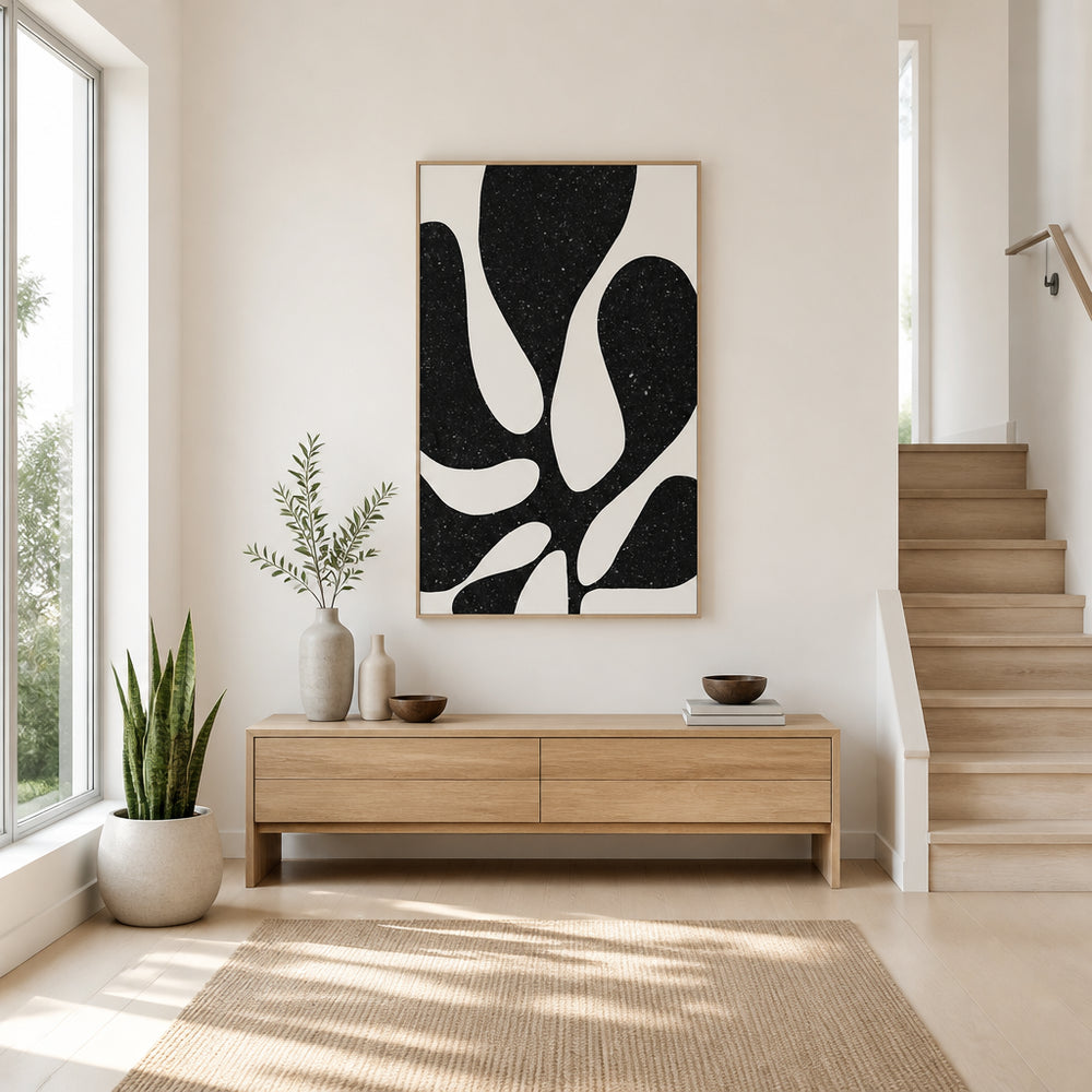 Room mockup featuring Organic Silhouette Art Print