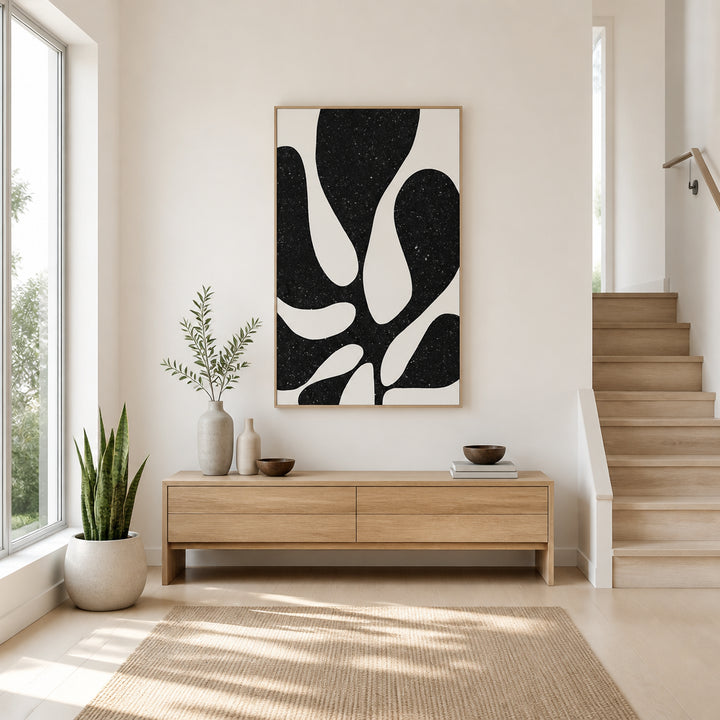 Room mockup featuring Organic Silhouette Art Print