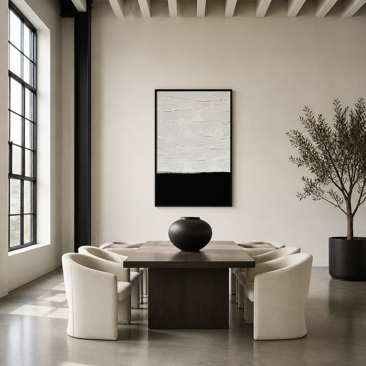 Room mockup featuring Textured Serenity Art Print
