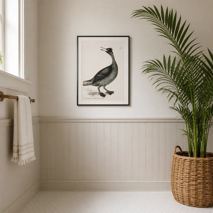 Room mockup featuring Shag Vintage Bird Print