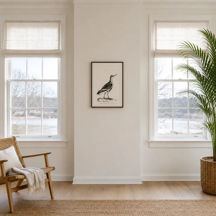 Room mockup featuring Purre Vintage Bird Print