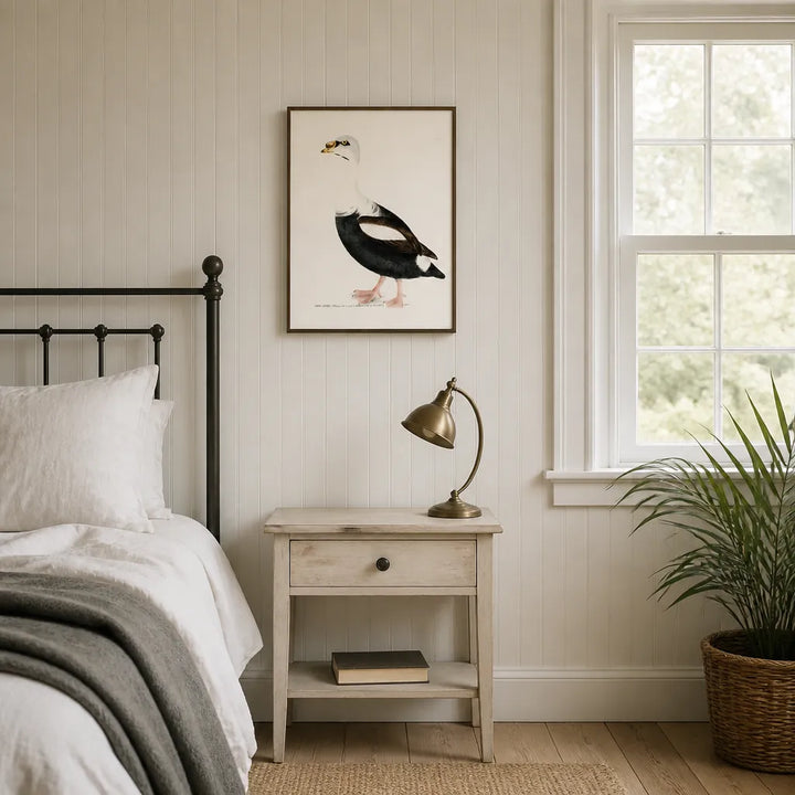 Room mockup featuring King Duck Vintage Bird Print