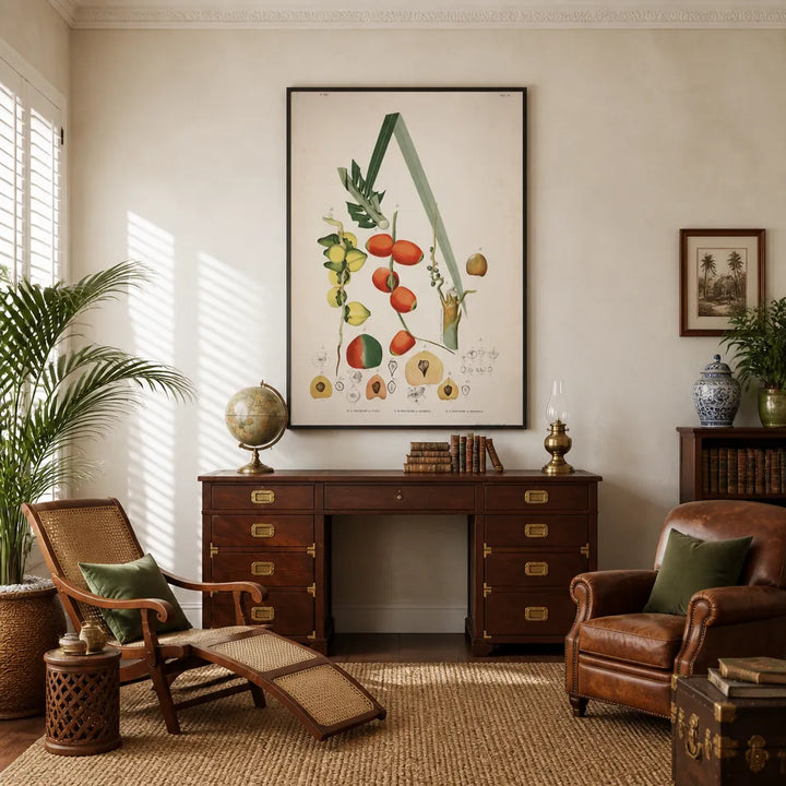 Room mockup featuring Amylocarpus Guilielma by Rodrigues Art Print