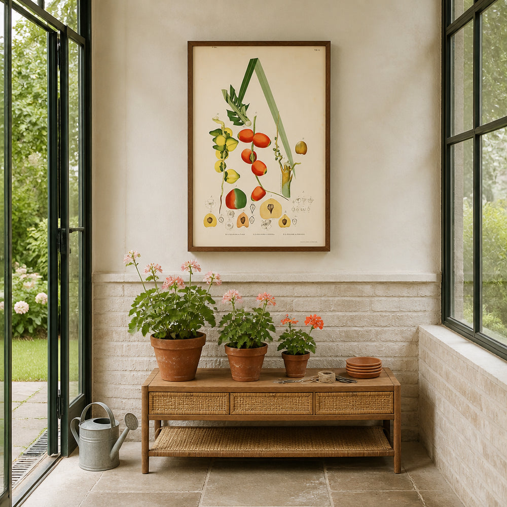 Room mockup featuring Amylocarpus Guilielma by Rodrigues Art Print