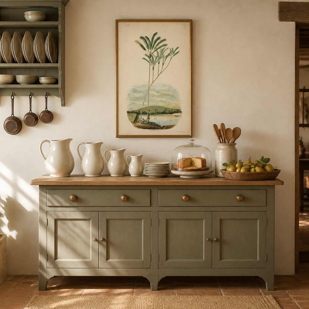 Room mockup featuring Astrocaryum Jauary by Rodrigues Art Print